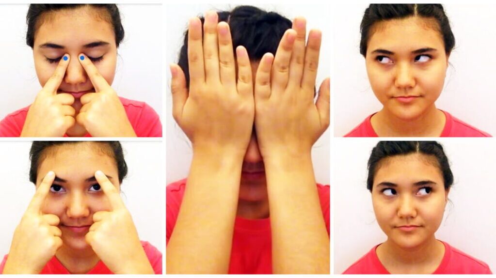 exercícios oculares para restaurar a visão